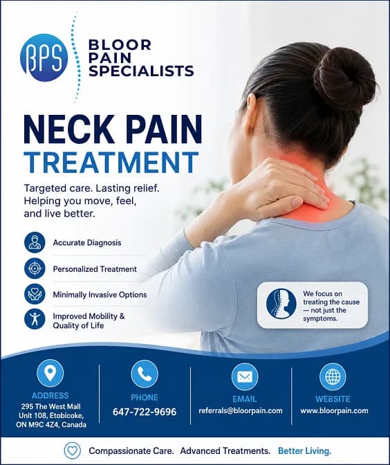 Effective Neck Pain Relief in Mississauga at Bloor Pain Specialists