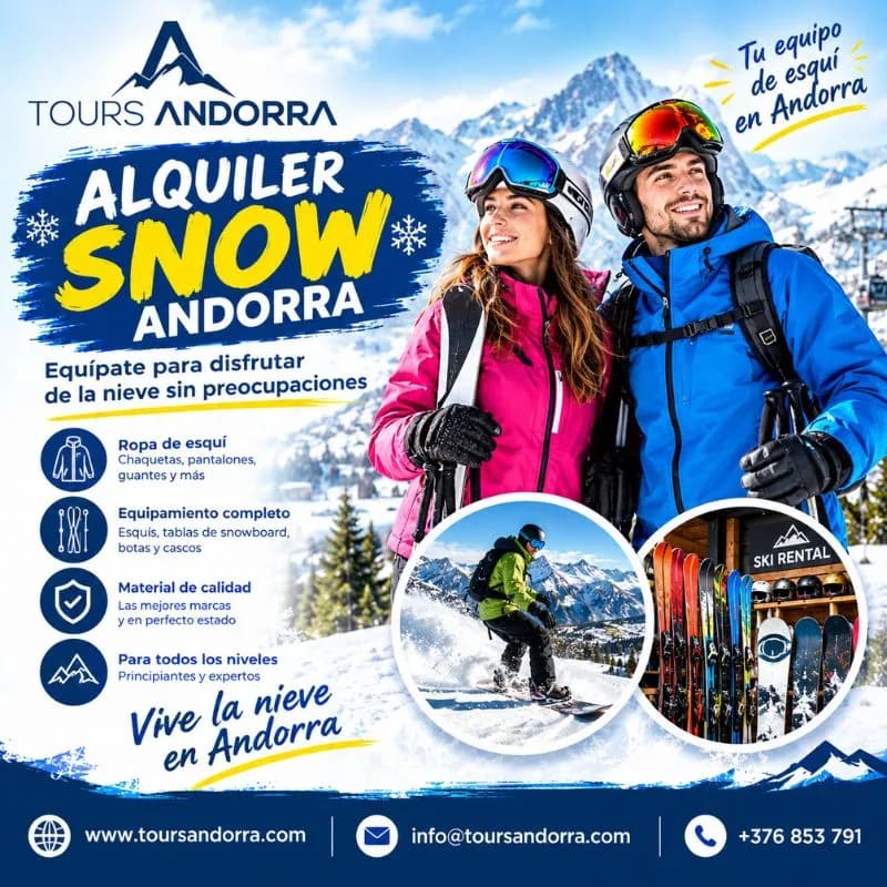 Alquiler Snow Andorra: Vive la Nieve con Tours Andorra
