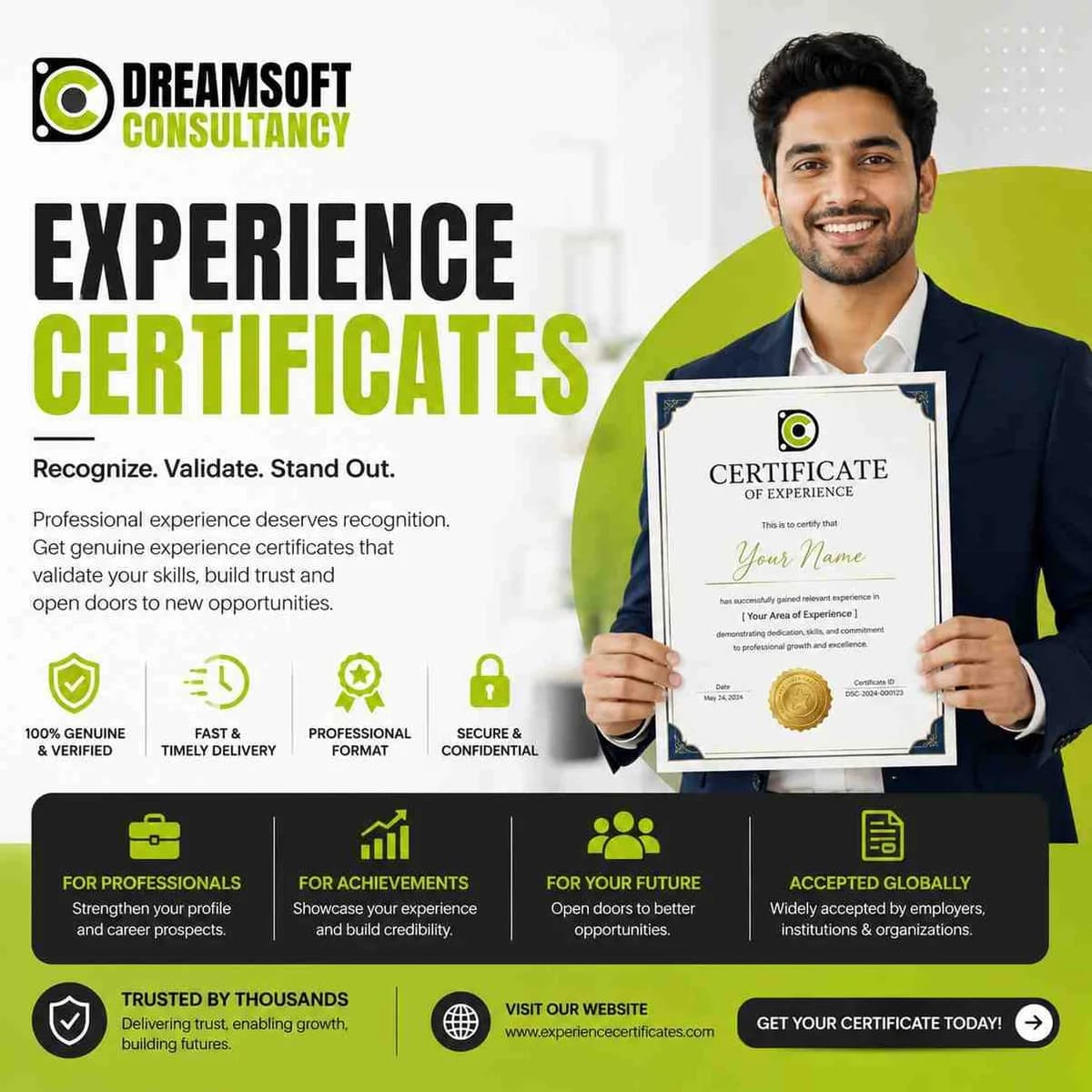 Online Experience Certificate Provider in India
