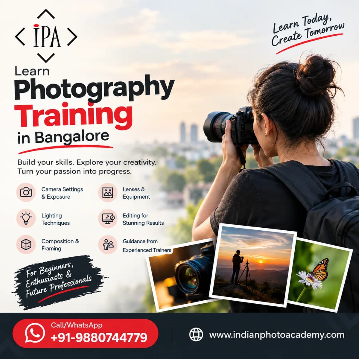 photography training in Bangalore