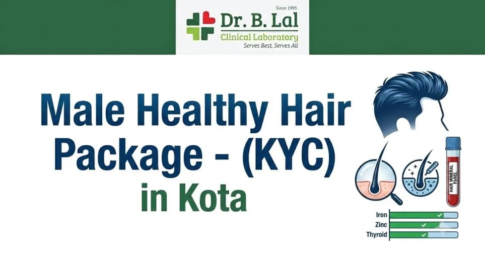 Male Healthy Hair Package for Men on Hair Loss Medication | Monitoring Test | Kota