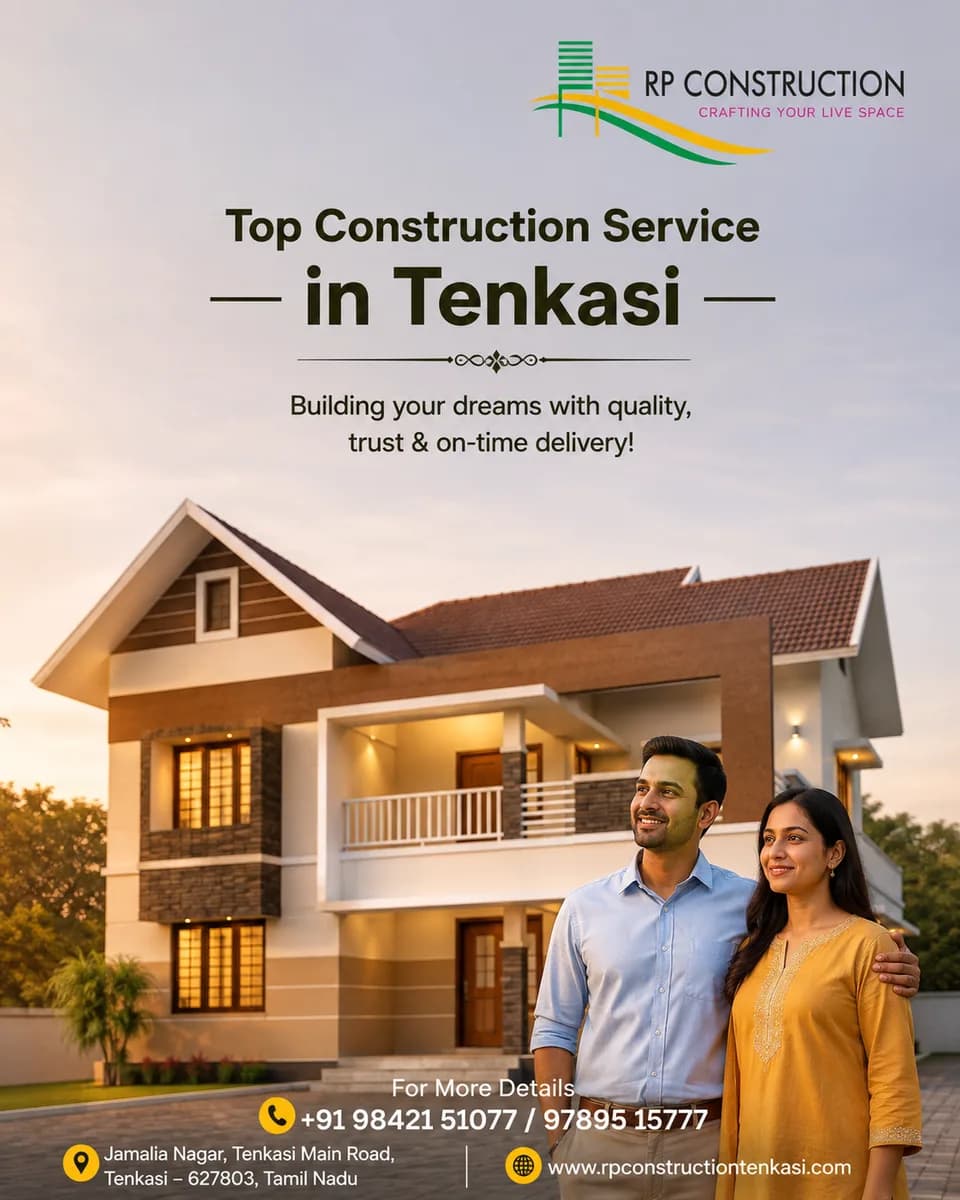 Top Construction Service in Tenkasi: Build Your Dream Project with Trusted Experts