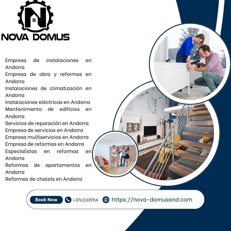 Soluciones modernas de instalaciones eléctricas en Andorra | Nova Domusand