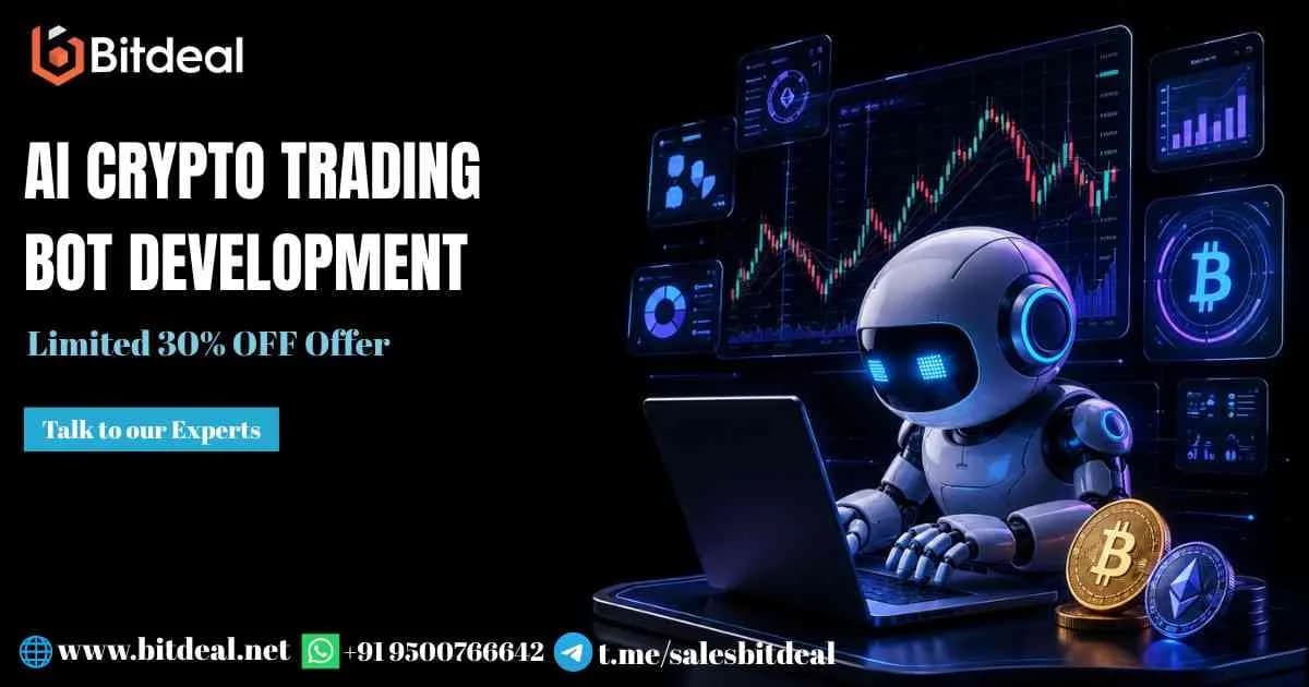 Launch Advanced Trading Solutions with AI Crypto Trading Bot  Development – Get 30% OFF Today 