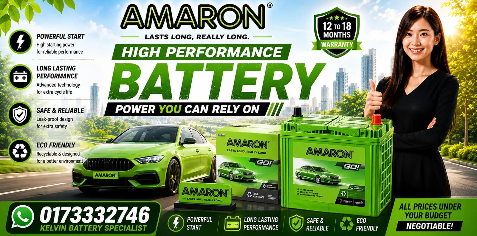 Amaron Battery | Car Battery Replacement & Warranty Support