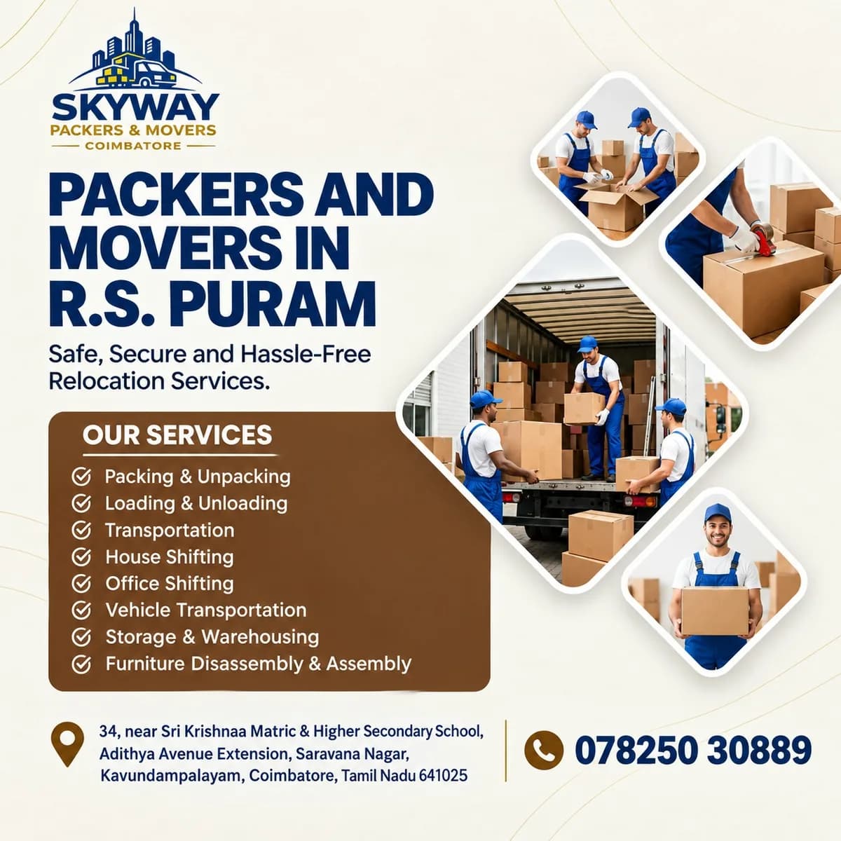 Packers and Movers in R.S. Puram, Coimbatore: Your Complete Guide to Stress-Free Shifting