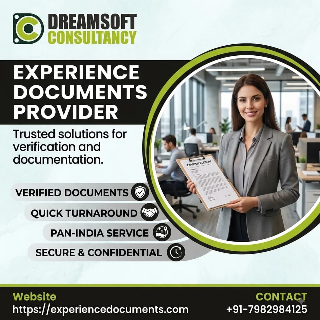 Reliable Experience Certificate Provider in India