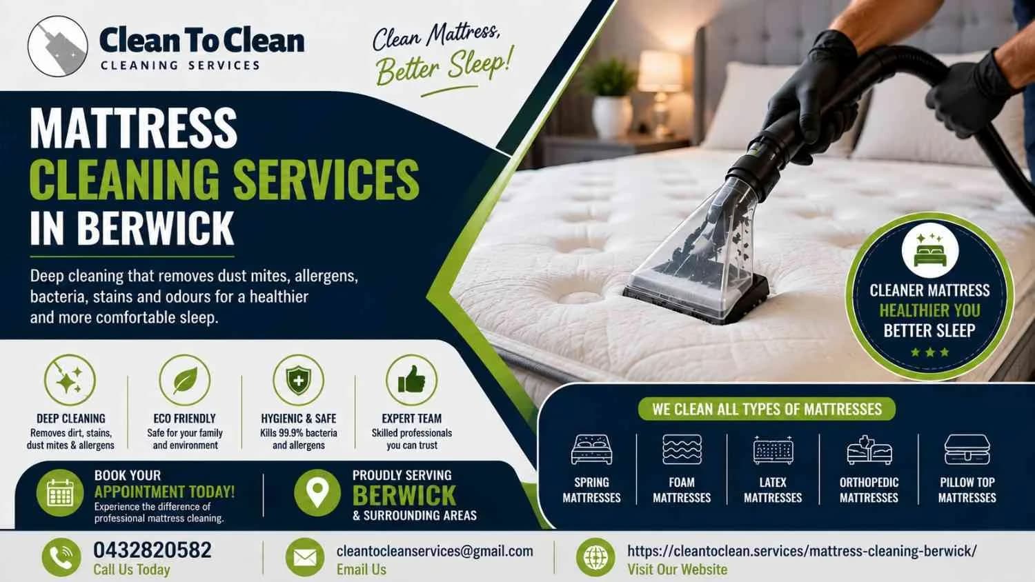 mattress cleaning services in Berwick