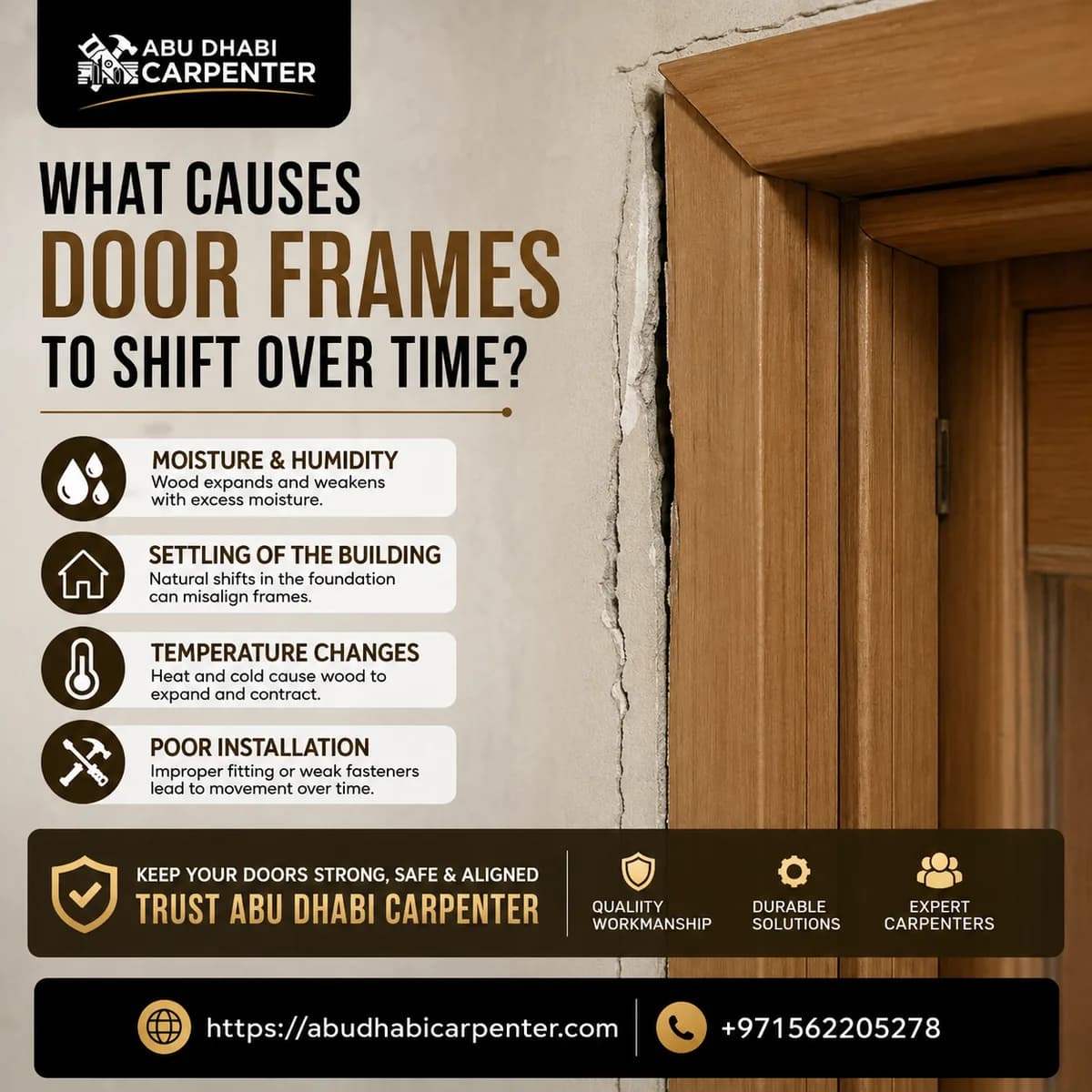What Causes Door Frames to Shift Over Time?