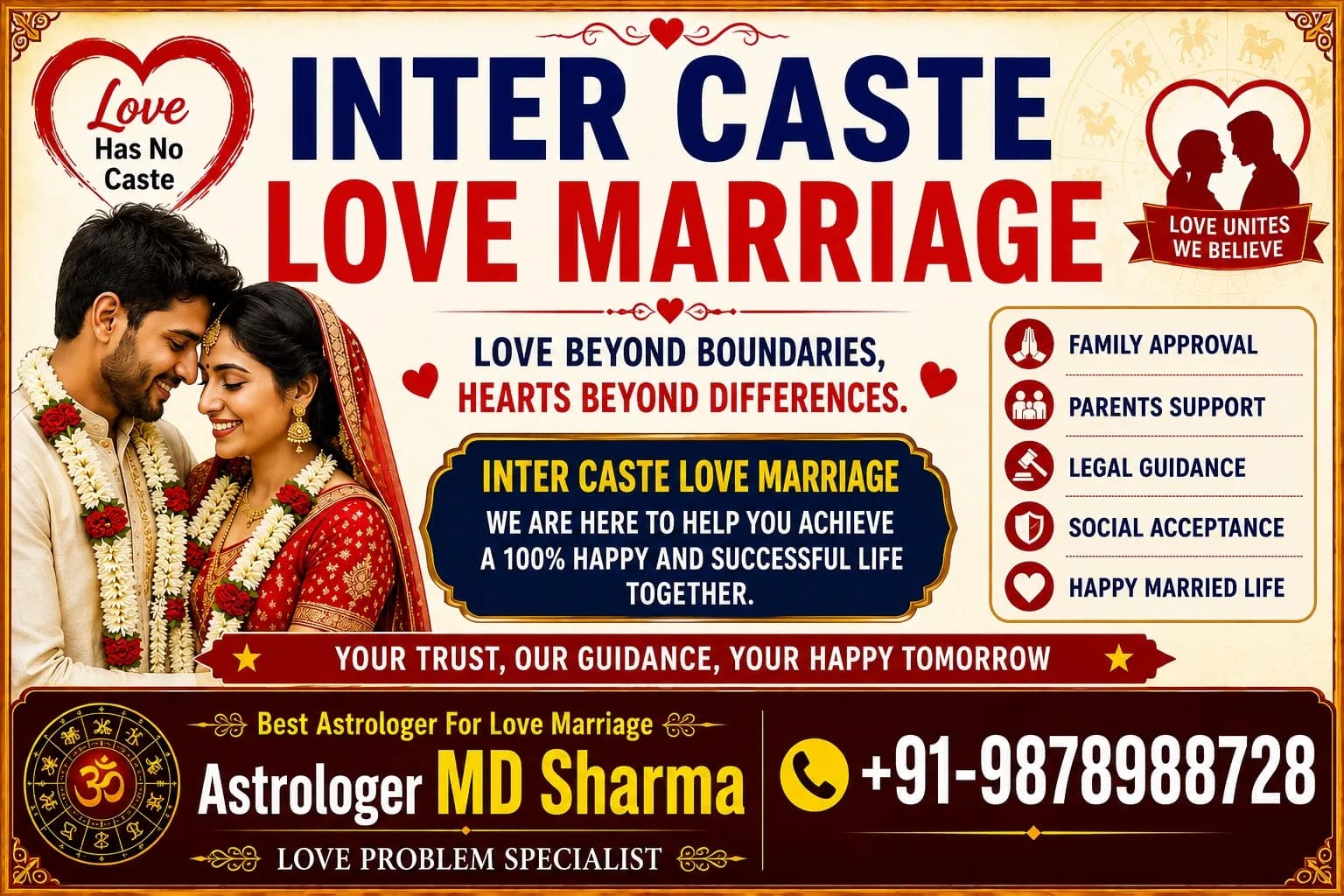 Intercaste Love Marriage - Stop Caste Problems and Get Married