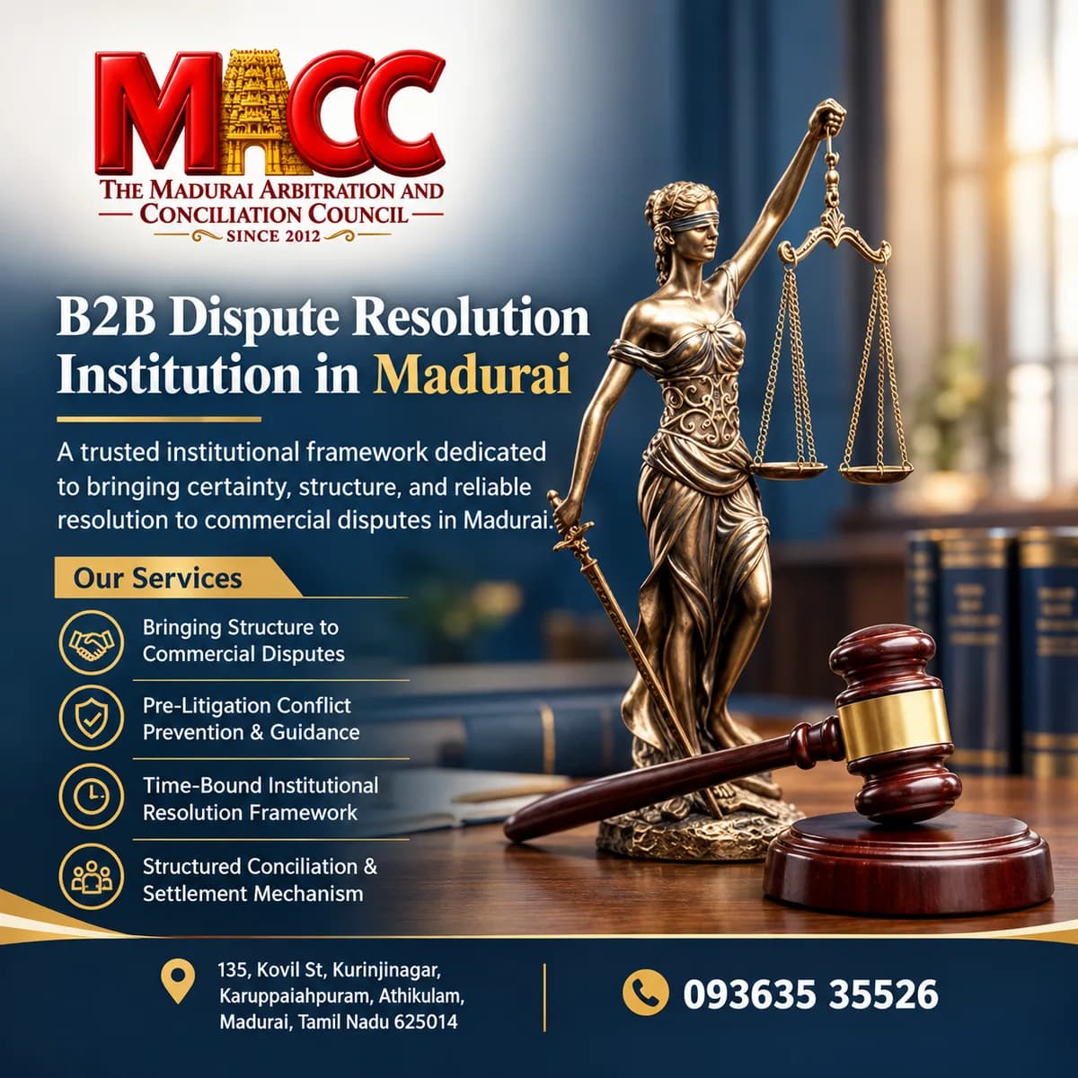 Why Every Madurai Business Needs a B2B Dispute Resolution Institution