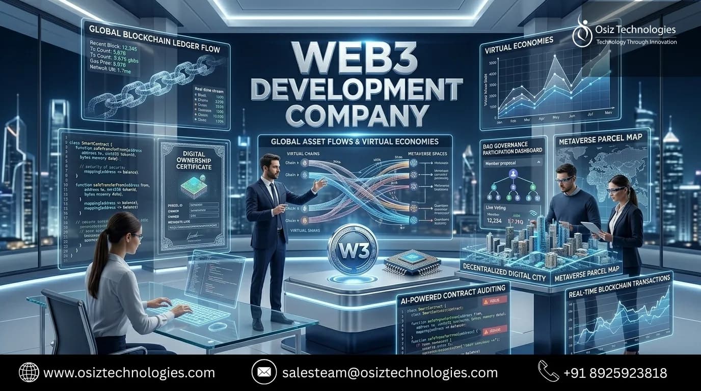 Expert Web3 Development Company for DeFi, NFT & Metaverse Projects | Osiz