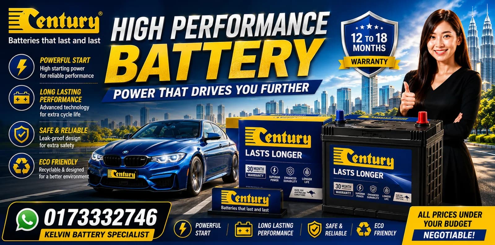 Century Battery | Car Battery Replacement & Warranty