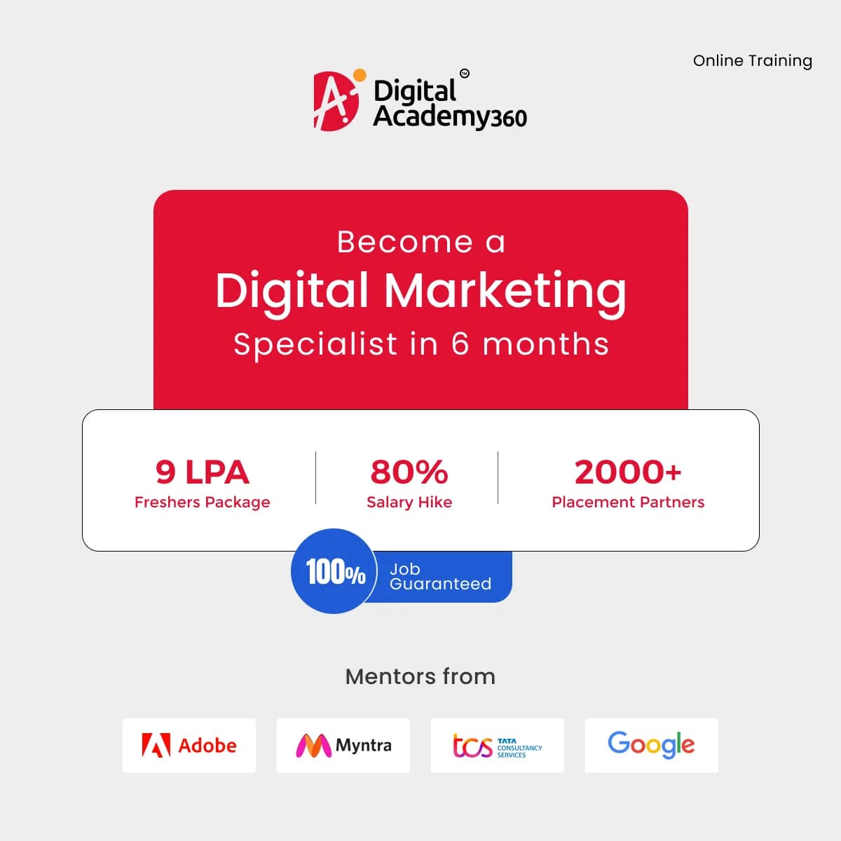Digital Marketing Courses in Bangalore With 100% Placement - Digital Academy 360