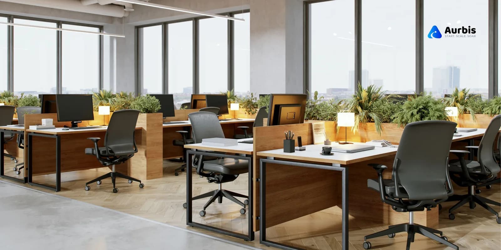 Premium Managed Office Space for Enterprises | Bangalore, Gurgaon & Noida | Aurbis