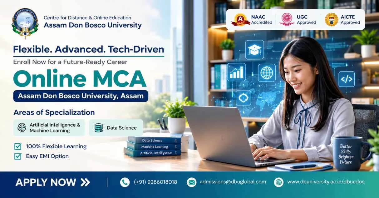 🎓 Online MCA Degree – Assam Don Bosco University