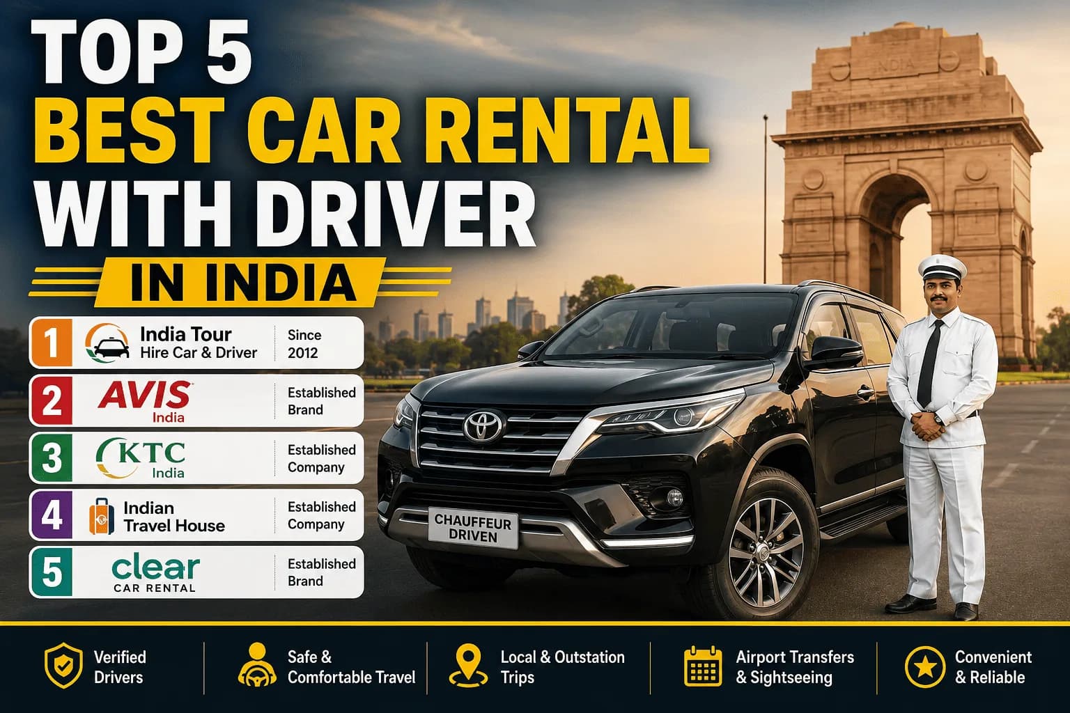 5 Best Car Rental With Driver