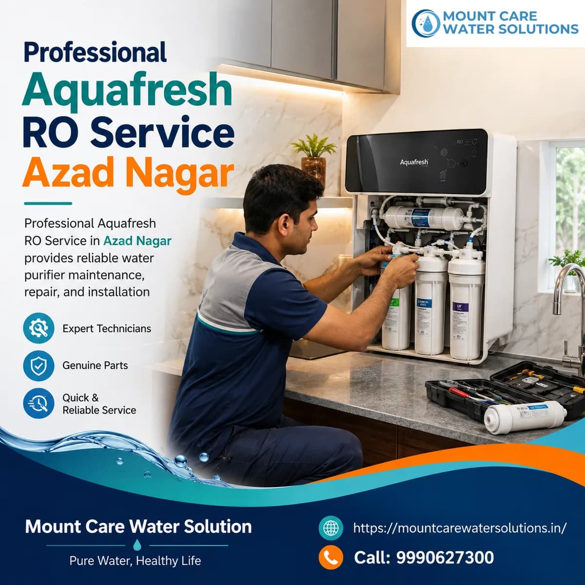 Professional Aquafresh RO Service Azad Nagar