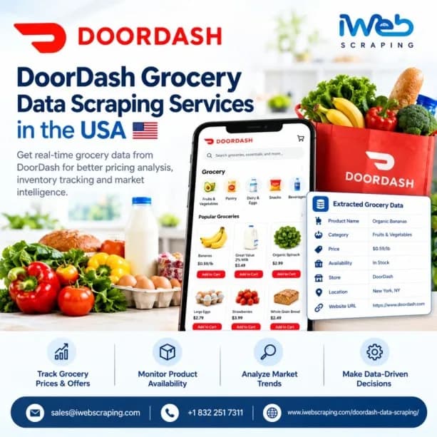 DoorDash Grocery Data Scraping Services in the USA