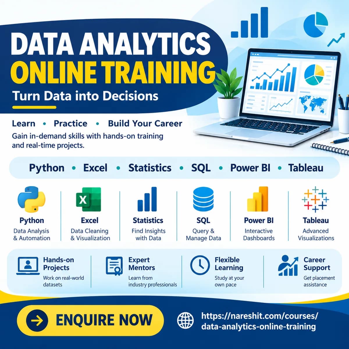 Learn Data Analytics Online with Practical Projects