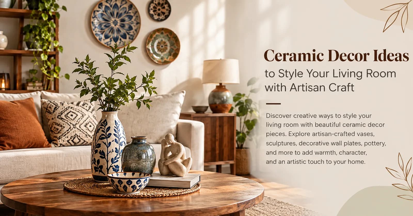 Ceramic Decor Ideas to Style Your Living Room with Artisan Craft