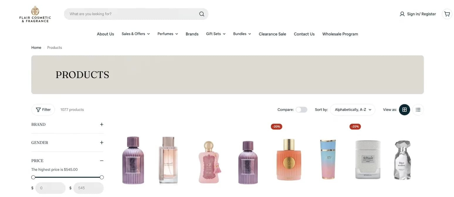 Explore 5,000+ Luxury Scents at Flair Perfumes
