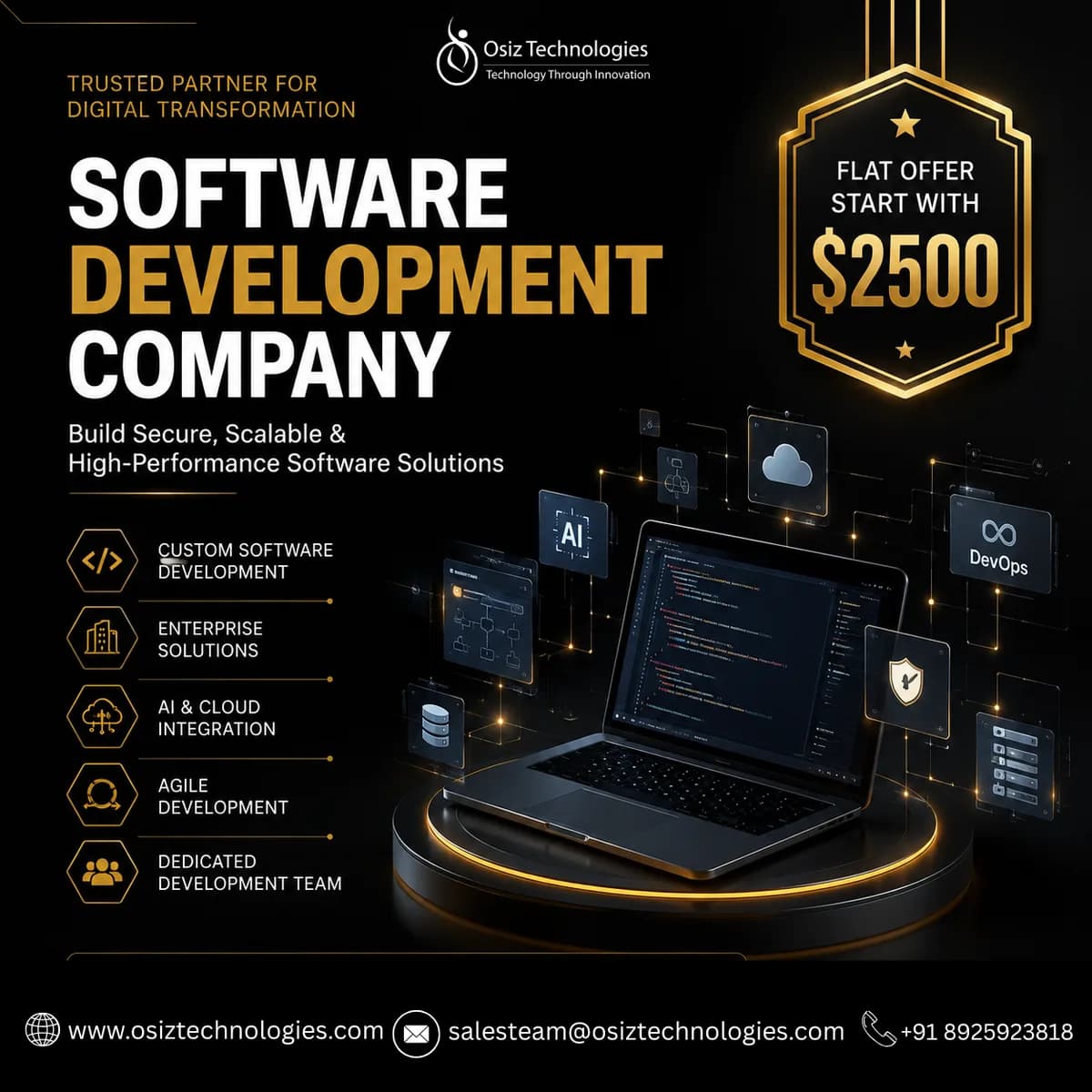 Custom Software Development Company for Enterprises | Osiz
