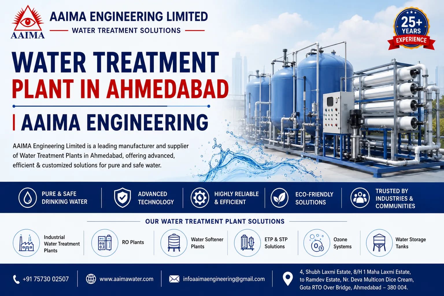 💧 Water Treatment Plant Ahmedabad | AAIMA Engineering Limited