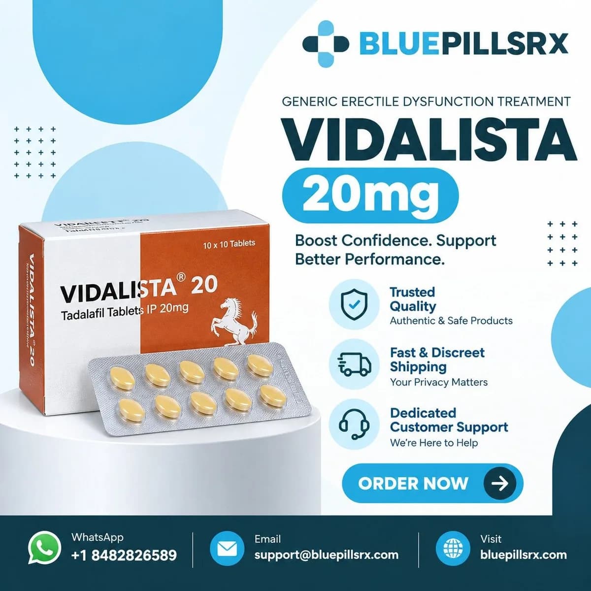 Buy Vidalista 20mg Online for ED Management