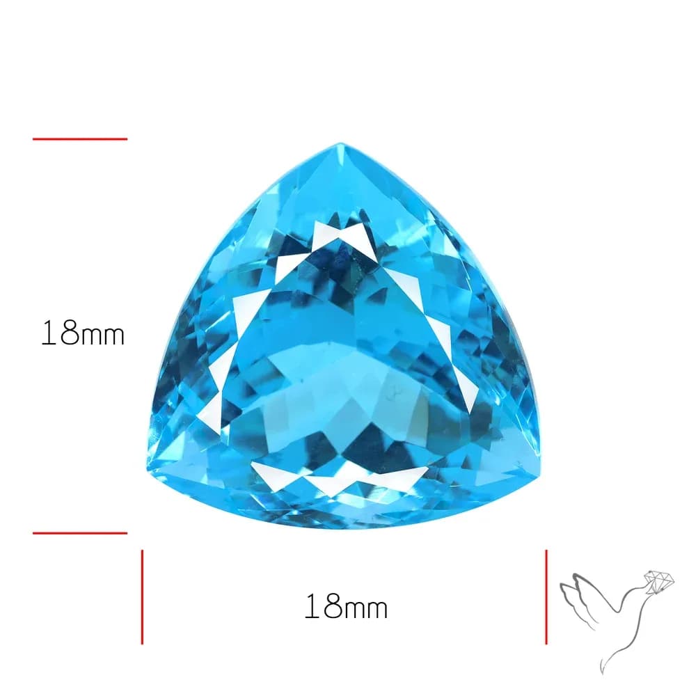 Large Swiss Blue Topaz Gemstone – 27.75 Carats