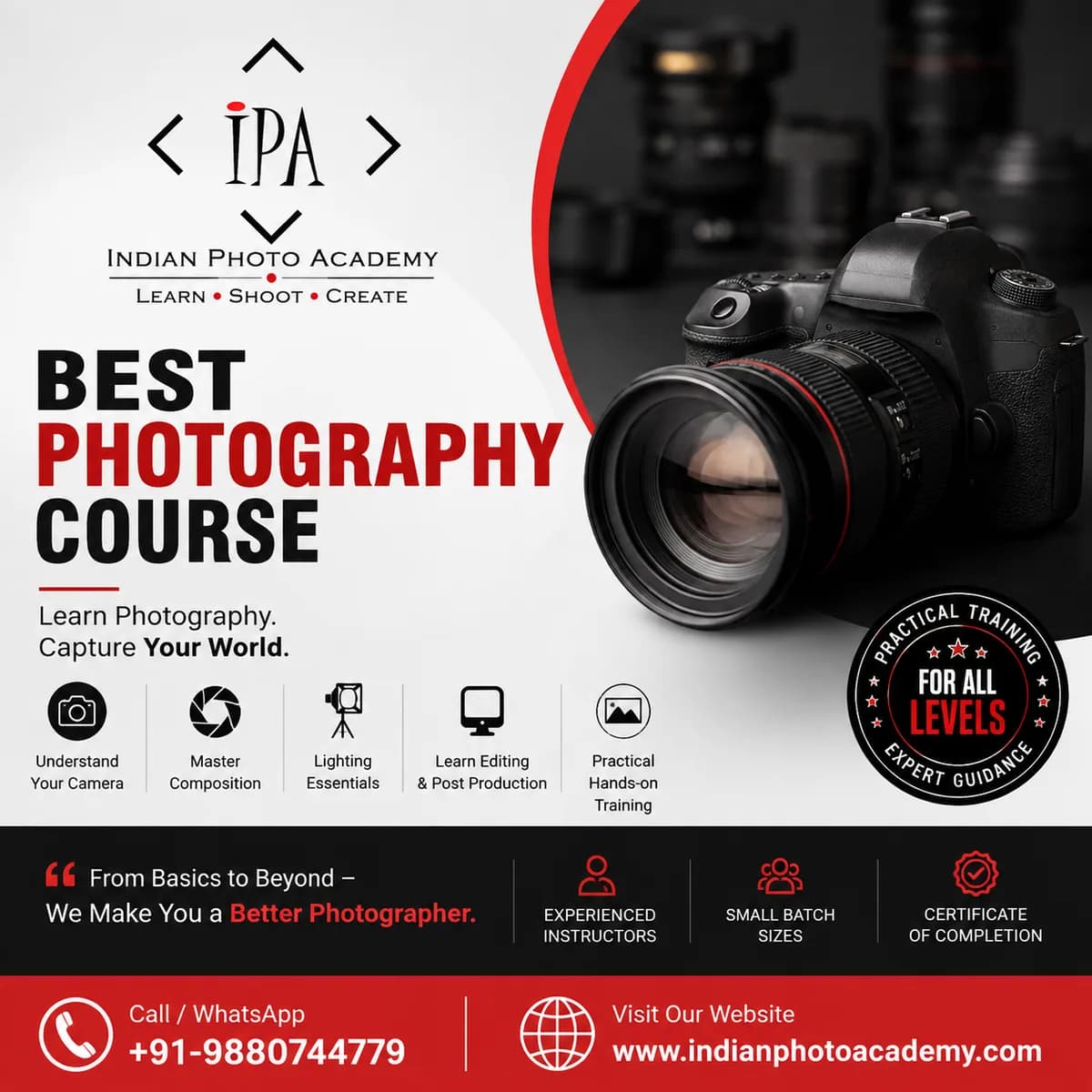 best photography course in Bangalore