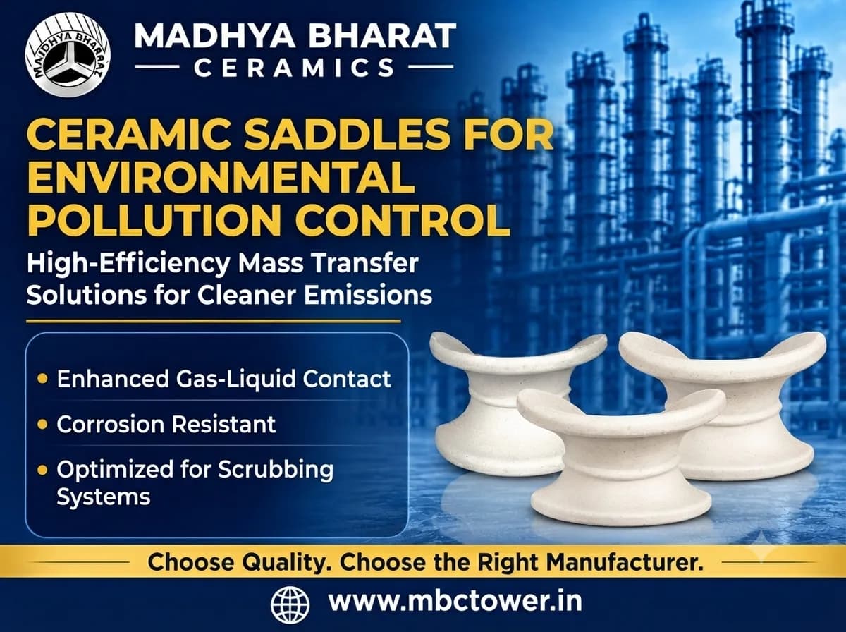 Ceramic Saddles Manufacturer in India for Pollution Control Systems 