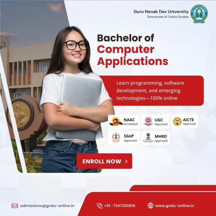🎓 Online BCA Degree – Guru Nanak Dev University