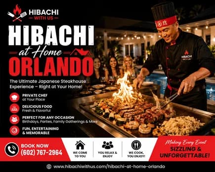 Hibachi at Home Orlando – Bring the Japanese Steakhouse Experience Home