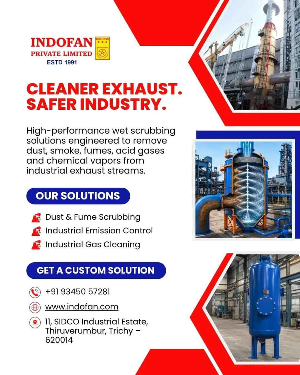 Scrubber System Manufacturers for Industrial Air Pollution Control