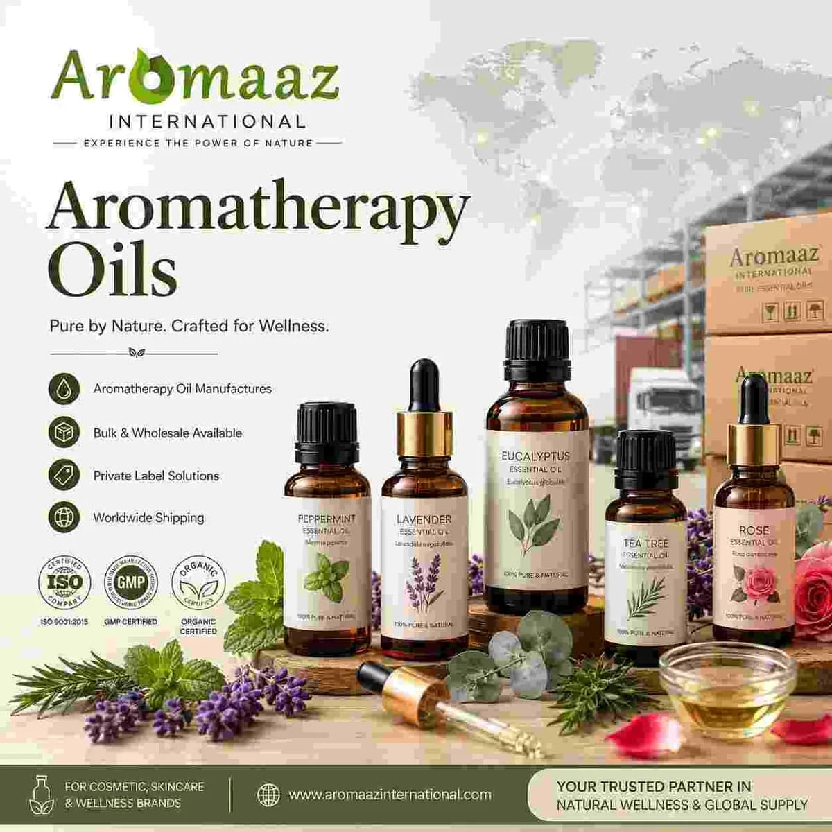 Premium Aromatherapy Oils for Wholesale & Bulk Supply