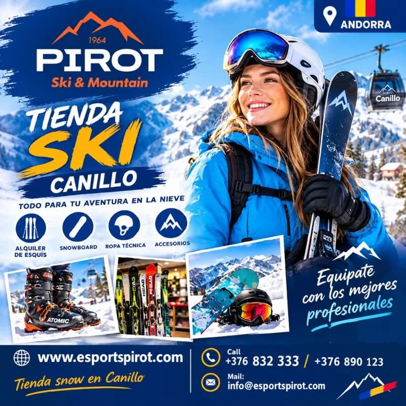Andorra Tienda Ski Canillo con Material de Calidad