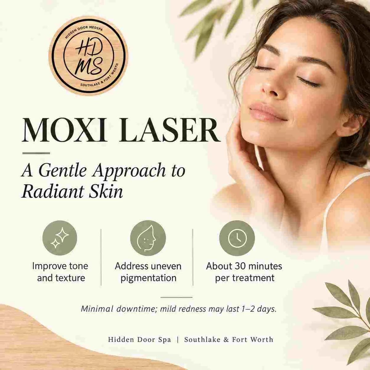 Glow Skin Moxi Laser Fort Worth, TX | Hidden Door Spa
