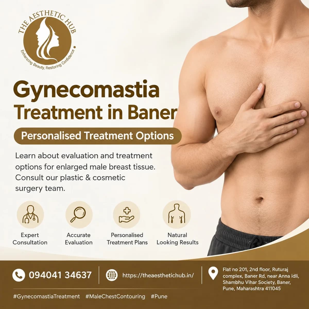Gynecomastia Treatment in Baner - The Aesthetic Hub