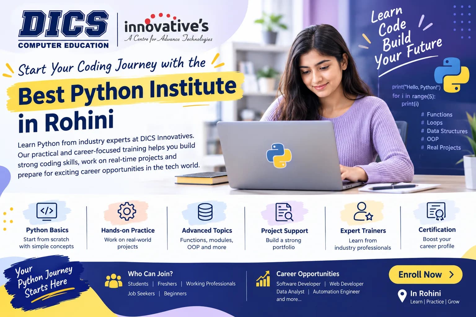 Best Python Institute in Rohini for Career Growth