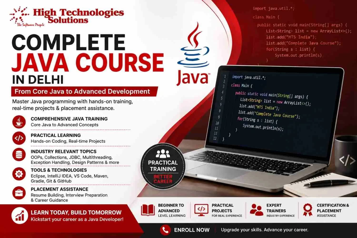 Complete Java Course in Delhi with Placement Assistance