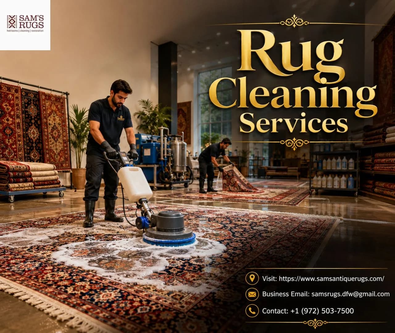 Professional Rug Cleaning Services | Sam's Oriental Rugs