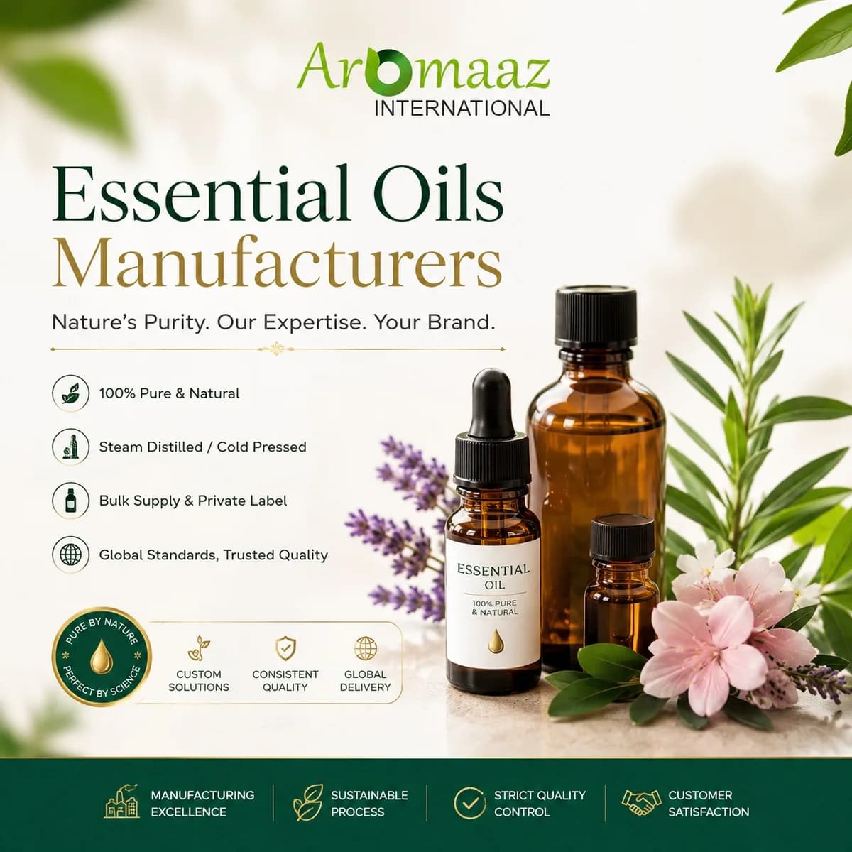  Essential Oil Manufacturers Premium Quality by Aromaaz International