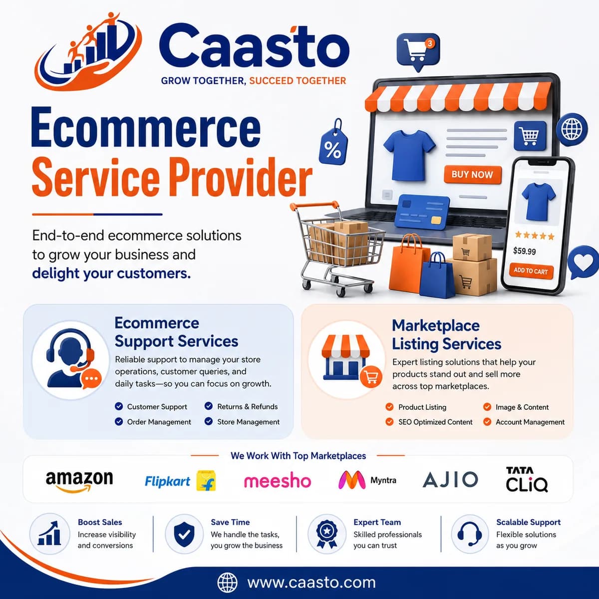 Caasto – Leading E Commerce Companies in Delhi Powering Online Success