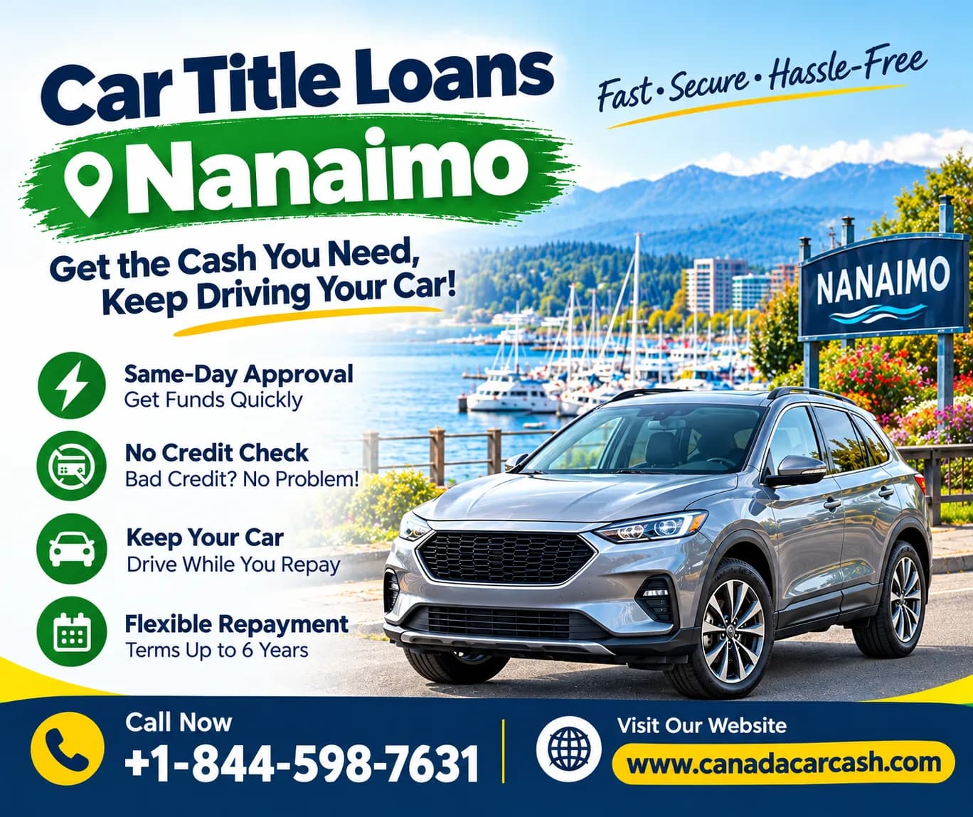 Get Funds Quickly With Car Title Loans Nanaimo