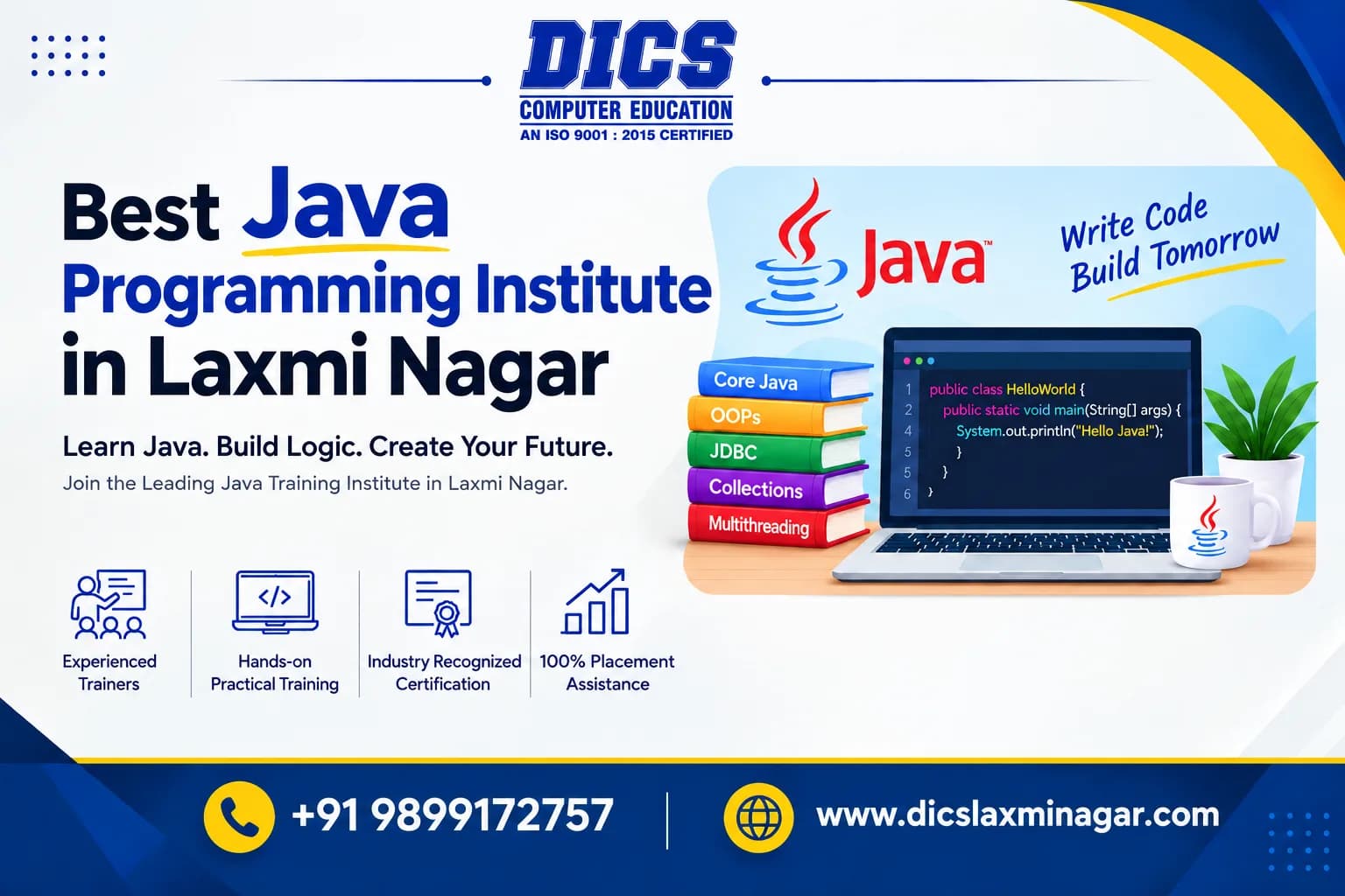 Best Java Institute in Laxmi Nagar for Practical Java Training