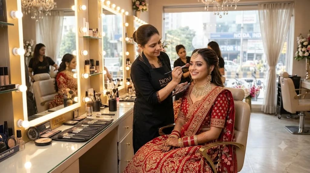 Best Bridal Makeup Artist in Noida - Diona Artisan Salon