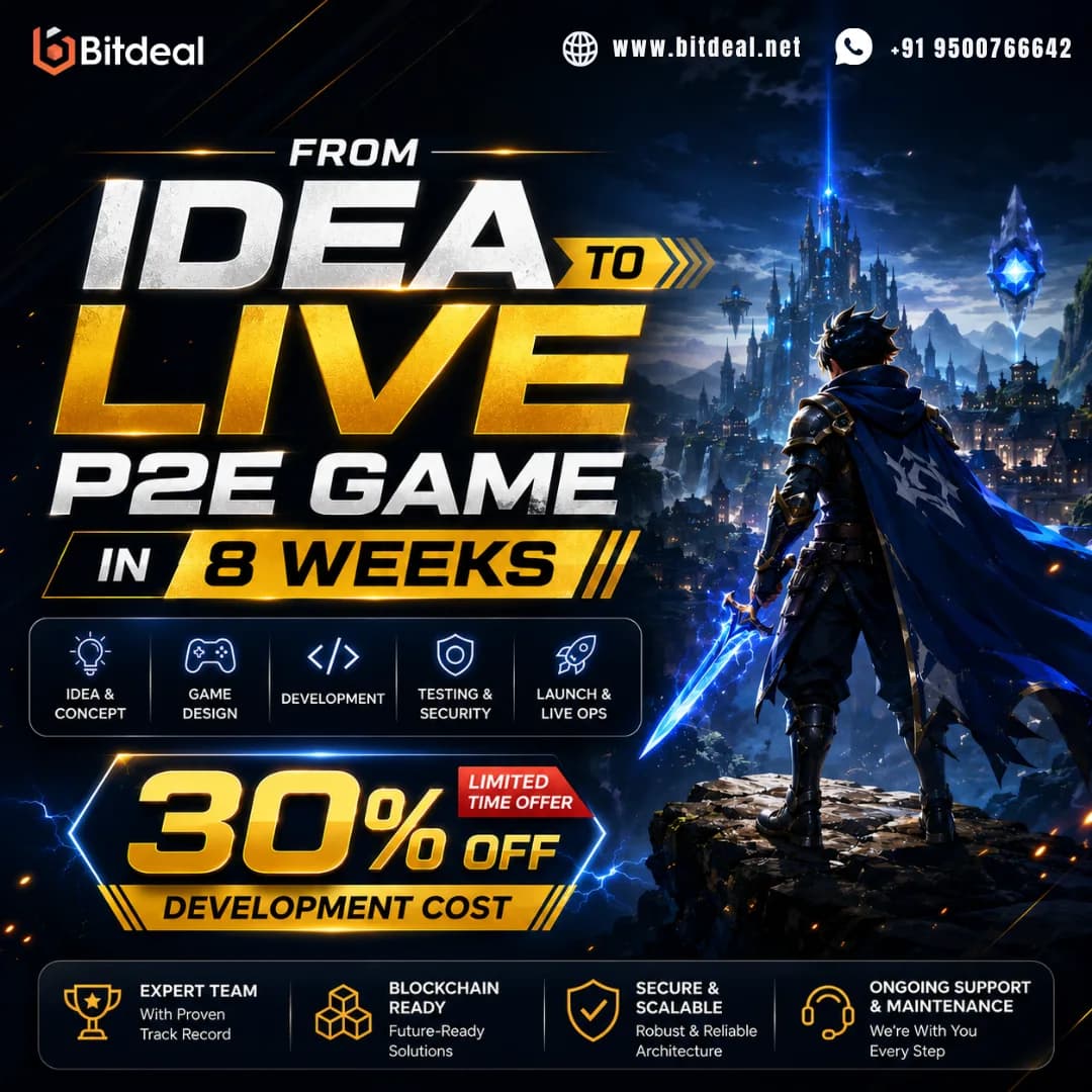 From Idea to Live P2E Game in 8 Weeks – 30% OFF Development Cost