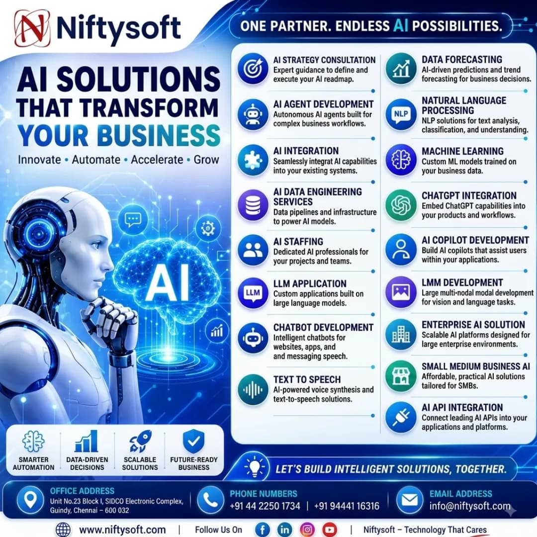 AI Integration Services in Chennai for Smarter Businesses