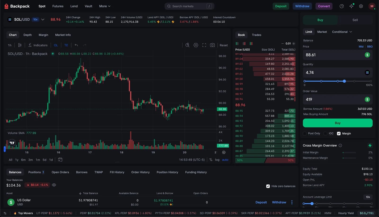 Spot Crypto Trading Platform